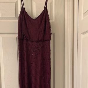 Adrianna Papell - Hand-Beaded Blouson Long Sleeveless Gown